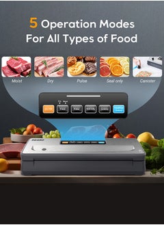 INKBIRD INKBIRD Cordless Vacuum Sealer Machine INK-VS06 with Starter Kit Rechargeable Food Vacuum Sealing Built-in Cutter Pro Food Preservation Kit -80kPa Ideal for Kitchen Camping Outdoor Cooking  - Image 5