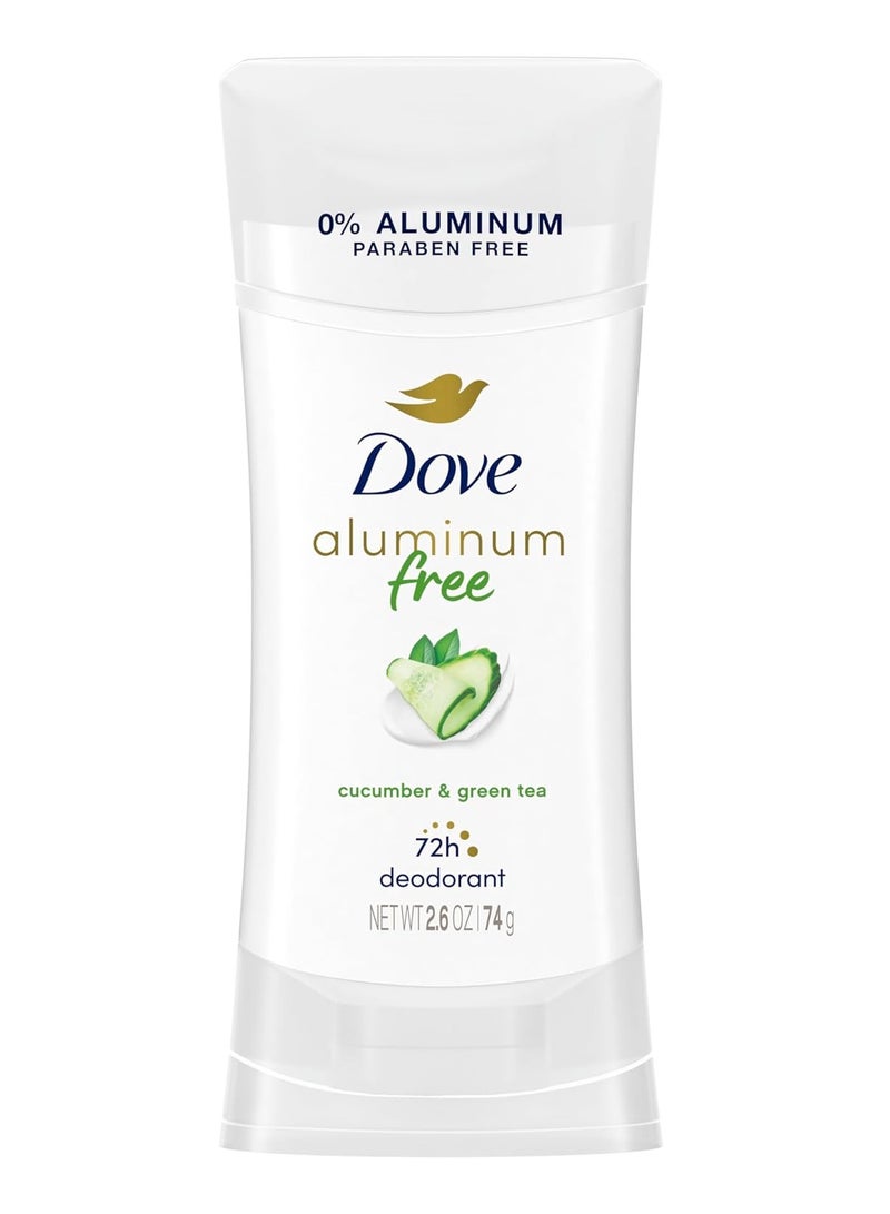 دوف مزيل عرق دوف للعناية بالإبطين، خالٍ من الألومنيوم بنسبة 0%، برائحة الخيار والشاي الأخضر، 2.6 أونصة - Image 1