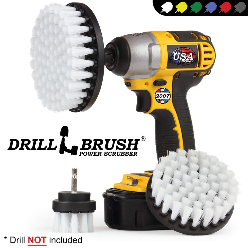 Drillbrush Car Accessories - Drill Brush Attachment For Washing Wheels Mats Detailing - Carpet And Upholstery Cleaner - Boat And Kayak Hull Accessories - Glass And Fiberglass Cleaner - Image 4