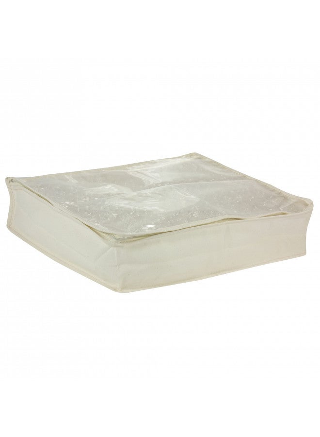 Household Essentials Sweater Storage Bag - Natural Canvas - Set of 2 - Image 1