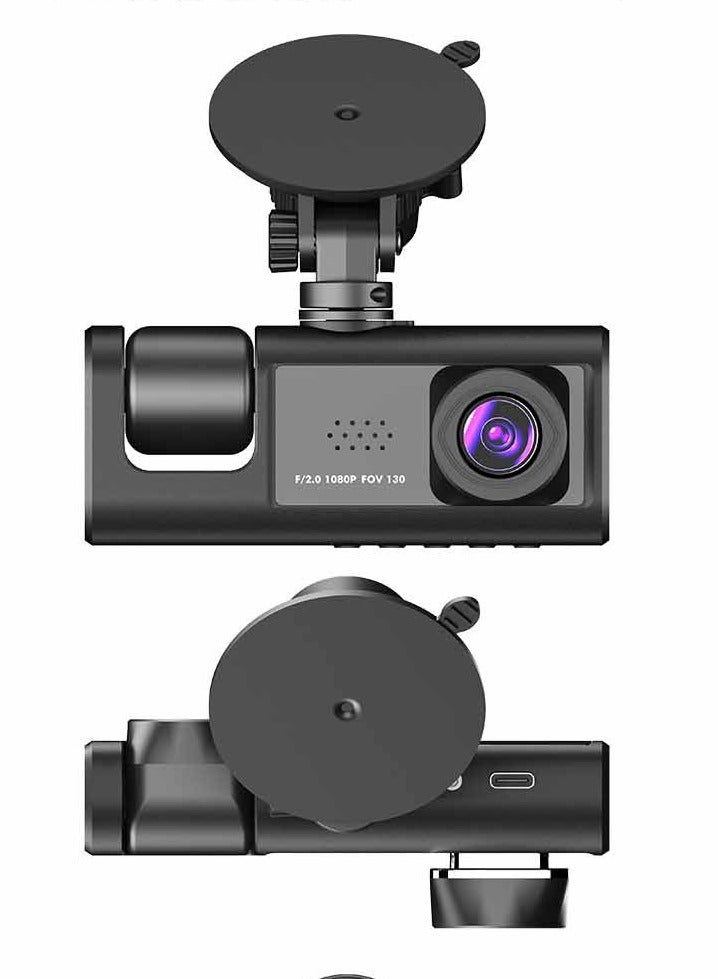 general Driving Recorder Front, Middle, and Rear - 1080P Full HD Driving Recorder with Built-in Wi-Fi GPS, Night Vision, 170° Wide Angle, WDR, 24H Parking Mode. - Image 3