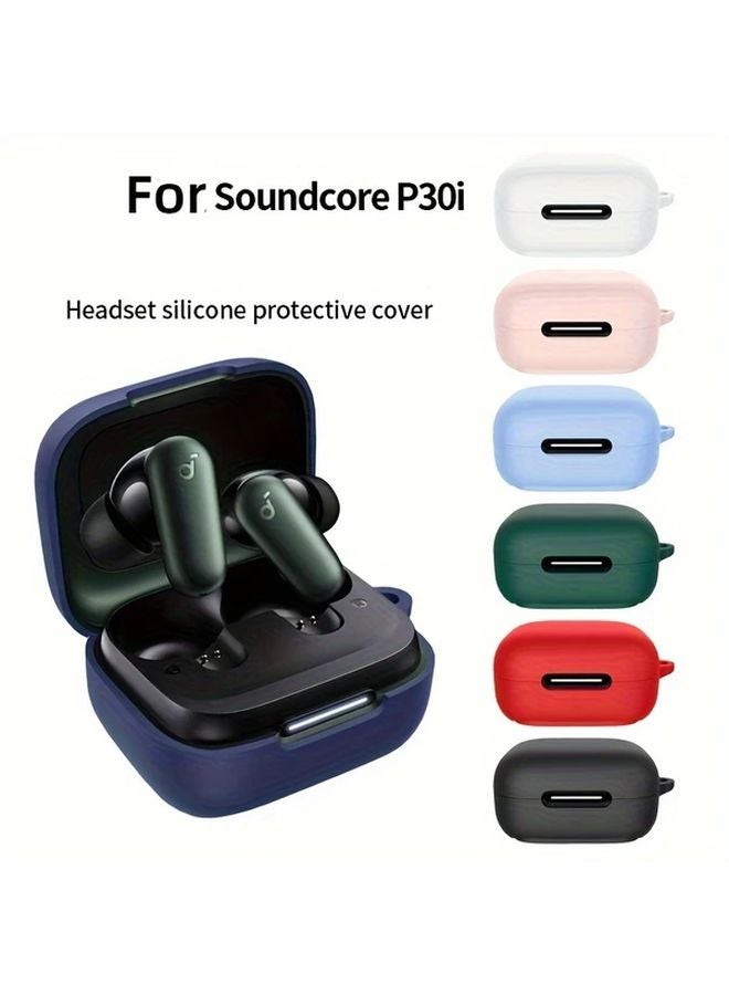 Soundcore P30i Wireless Earbuds Case Midnight Blue Silicone Protective Cover Anti Fall Dustproof Charging Case - Image 2