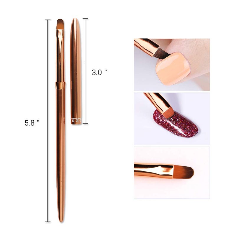 SILPECWEE 1Pc Kolinsky Acrylic Nail Art Brush UV Gel Builder Nail Painting Pen Salon DIY Manicure Accessories - Image 2