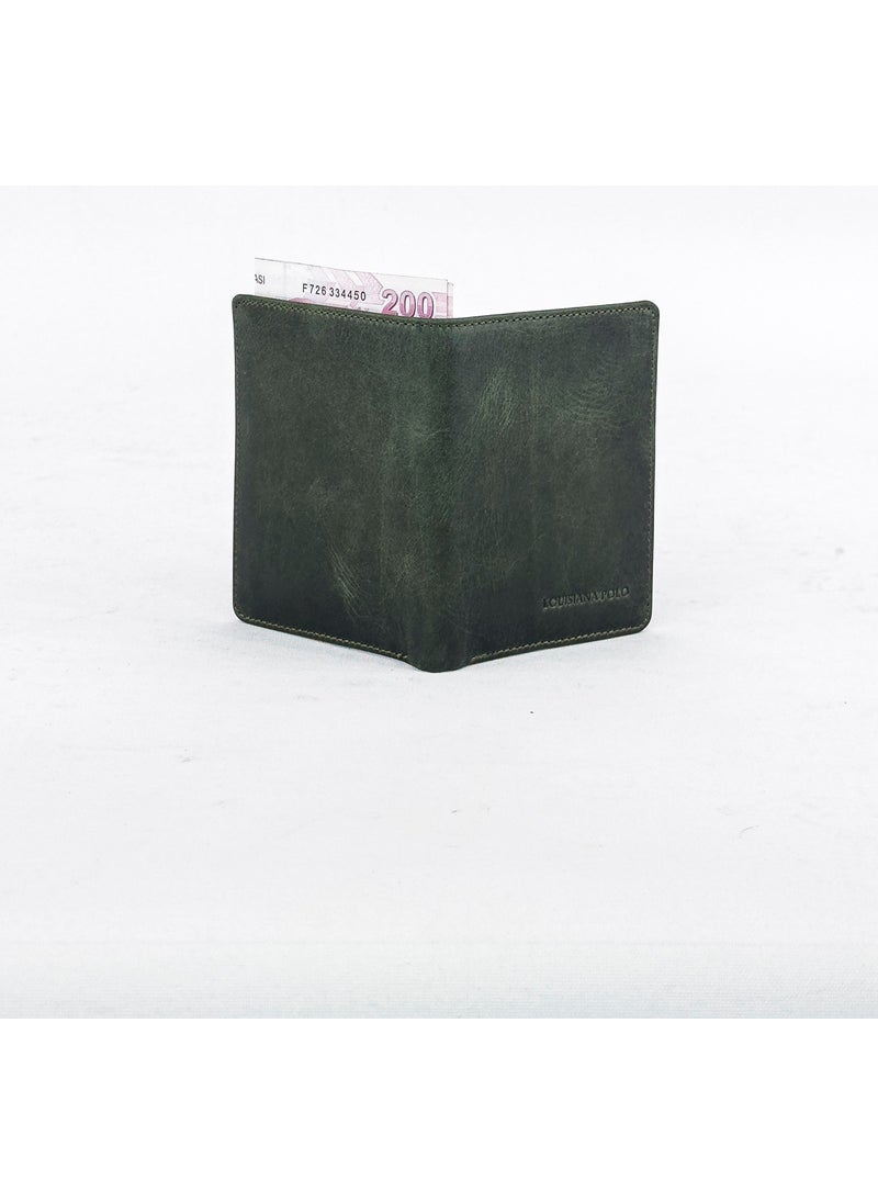Louisiana Polo Leather Men's Wallet Grazy Green 1755  - Image 4