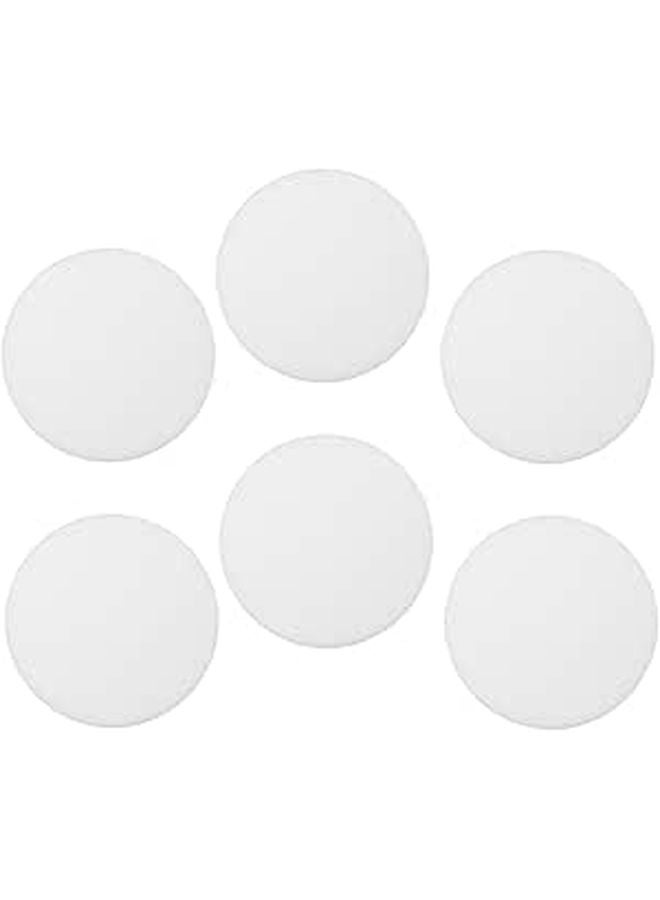 76mm Round Plastic Anti Glare Lampshade Diffuser 6pcs Downlight Cover Replacement - Image 1