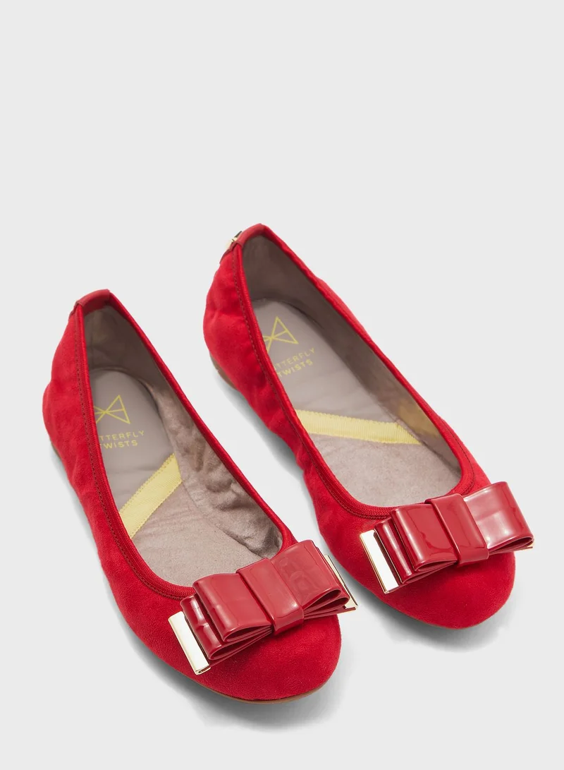 BUTTERFLYTWISTS Milie Round Toe Ballerina