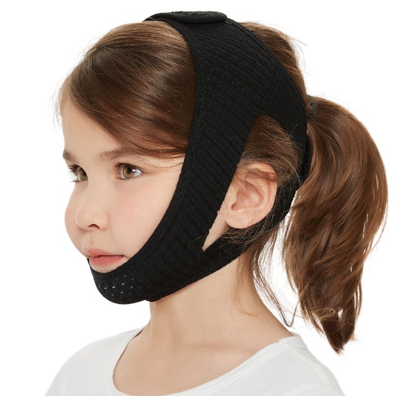Orapink AntiSnoring Chin Strap Small Size Chin Strap for Snoring Reduce Snoring Breathable Anti Snoring Device Sleep Aid Solution Flexible Adjustable Face Slimmer for Boys Girls