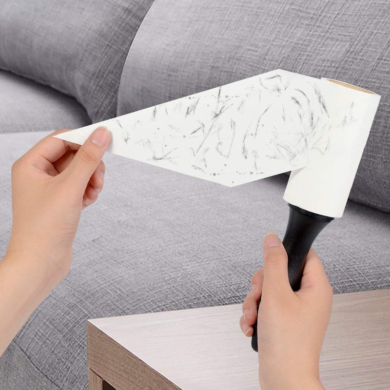 skytogether Lint Rollers for Pet Hair Extra Sticky, Dog Cat Pet Hair Remover Couch Lint Roller Travel Size Lint Remover for Clothes, 2 Reusable Handles+8 Lint Roller Refills Pack, 512 Sheets Total - Image 5