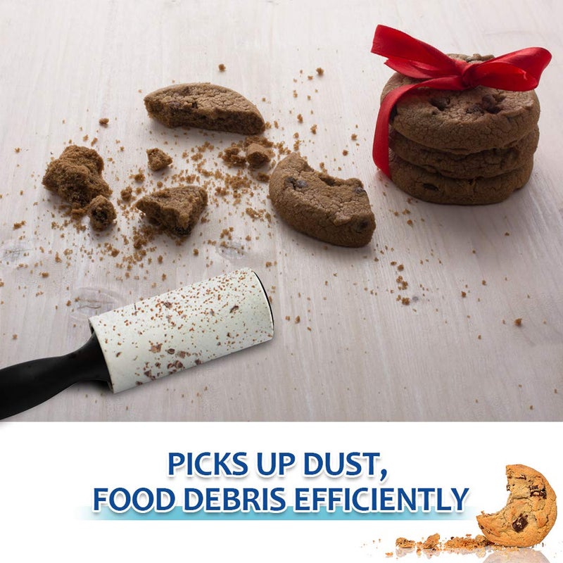 skytogether Lint Rollers for Pet Hair Extra Sticky, Dog Cat Pet Hair Remover Couch Lint Roller Travel Size Lint Remover for Clothes, 2 Reusable Handles+8 Lint Roller Refills Pack, 512 Sheets Total - Image 4