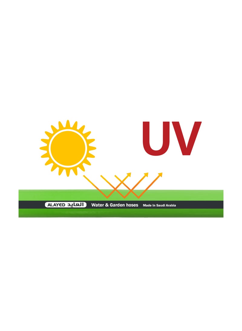 ALAYED  Steel Gardel Reel With Hose  And Sprayer 30M 1/2" - Image 5