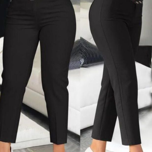 High Waist Hollow-Out Belted Trousers light brown - Image 5