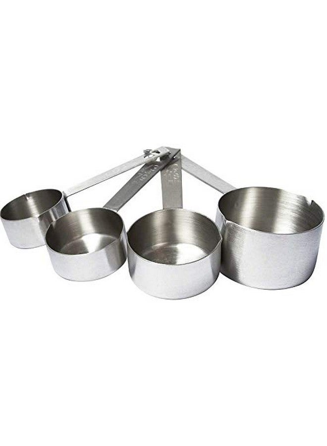 Dynore Mirror Finish Set of 4 Heavy Measuring Cup and 4 Measuring Spoon - Image 3
