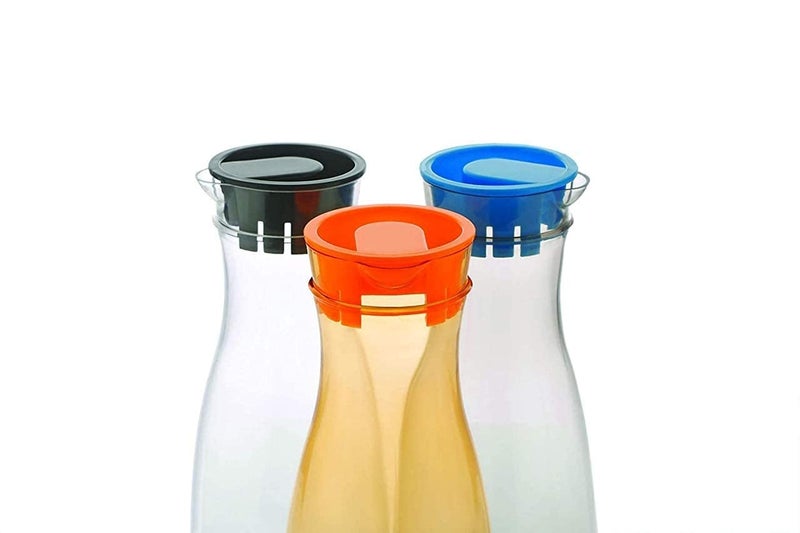 Black Olive Unbreakable Juice Jug with Lid- Multipurpose Round Shaped Cocktails Juice Jug with Airtight Lid for Water Juice Milk Soft Drinks for Home & Kitchen & Party (1000 ML) - Image 5