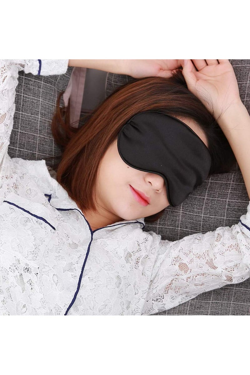 غنافوتو 16 قطعة قناع عيون للنوم وغطاء واقي و 8 أزواج سدادات أذن، مع وسادة أنف للنوم وحماية السمع والسفر والدراسة والتركيز ومواقع البناء - Image 2