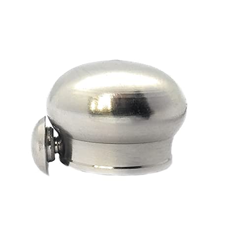 FAPBADRI Simple Curtain End Caps/Finials for a 1 inch Pipe/Rod, Colour - Silver Matt, 4 Pieces - Image 4