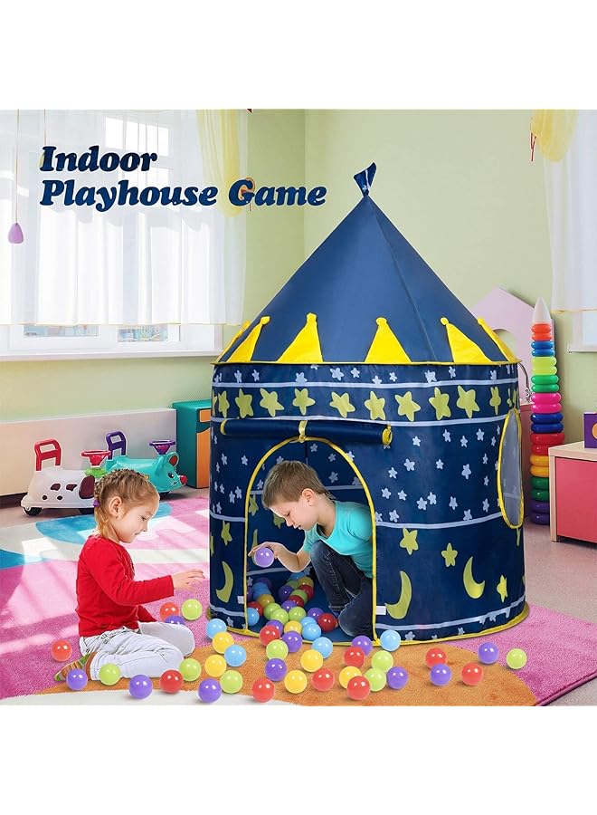 مومو بير خيمة لعب قلعة للأطفال، لون أزرق متوسط - Image 3