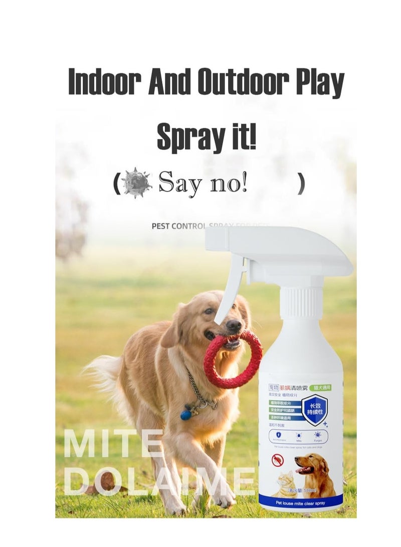 KASTWAVE 510ml Natural Tick & Flea Home Treatment Spray for Dogs and Cats, Gentle on Skin, Ticks & Fleas Remover ensures Healthy Coat in Dogs & Cats, Long-Lasting Protection - Image 3