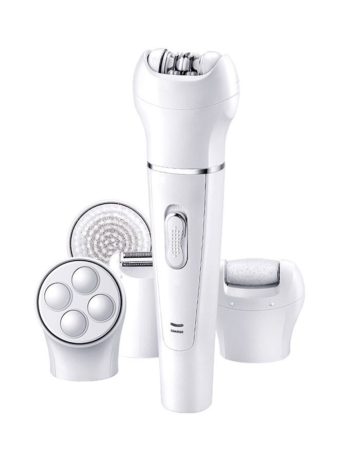 NIBEMINENT KM-2199 Multifunctional Electric Epilator Clipper Hair Removal Razor Silver - Image 1
