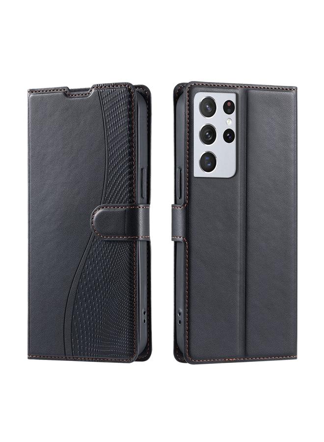 إيروريكس جراب لهاتف Samsung Galaxy S21 Ultra 5G Voltage جراب هاتف جلدي رفيع للغاية منقط - Image 1