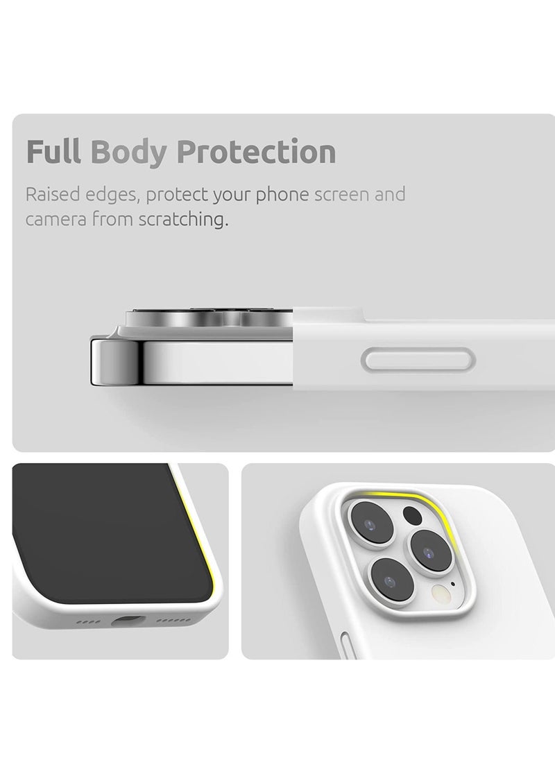 Raxoom Magnetic Case Designed for iPhone 14 Pro Max Case 6.7 inch (2022), Compatible with MagSafe, Liquid Silicone Phone Case for iPhone 14 Pro Max, White - Image 3