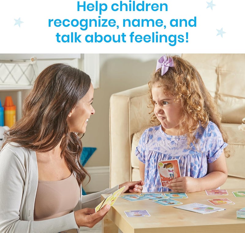 hand2mind Express Your Feelings Playing Cards​, Social Emotional Learning Activities, Calm Down Corner, Play Therapy Toys for Counselors, Preschool Card Games, Feelings Flash Cards for Toddlers - Image 5