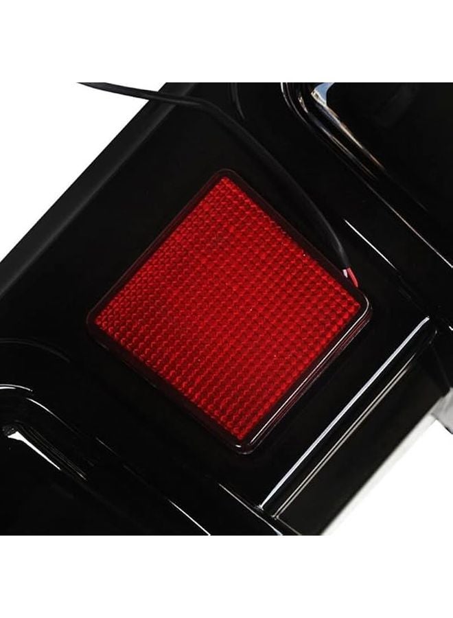 Gloss Black ABS Rear Bumper Diffuser Lip with LED Light for Infiniti Q60 2017 2022 - Image 4