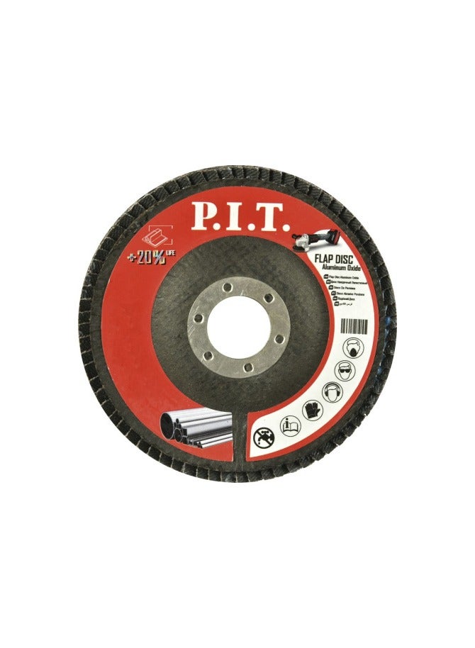 PIT ديسك صنفرة حديد (FLAB DISK) (180) مم ( 7.25") أوكسيد الومنيوم  بدون تبريد /APLS01-18060 