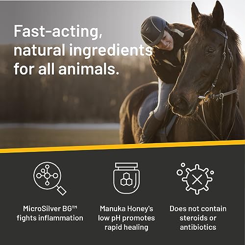 Absorbine Silver Honey Rapid Wound Repair Ointment 2oz Tube, Manuka Honey + MicroSilver BG, Horse & Large Animal Wound Care - Image 5