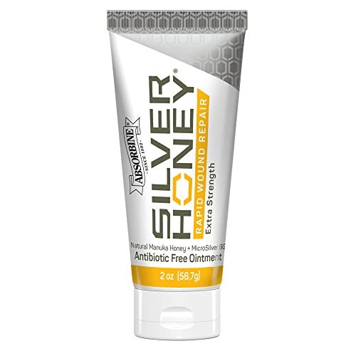 Absorbine Silver Honey Rapid Wound Repair Ointment 2oz Tube, Manuka Honey + MicroSilver BG, Horse & Large Animal Wound Care - Image 1