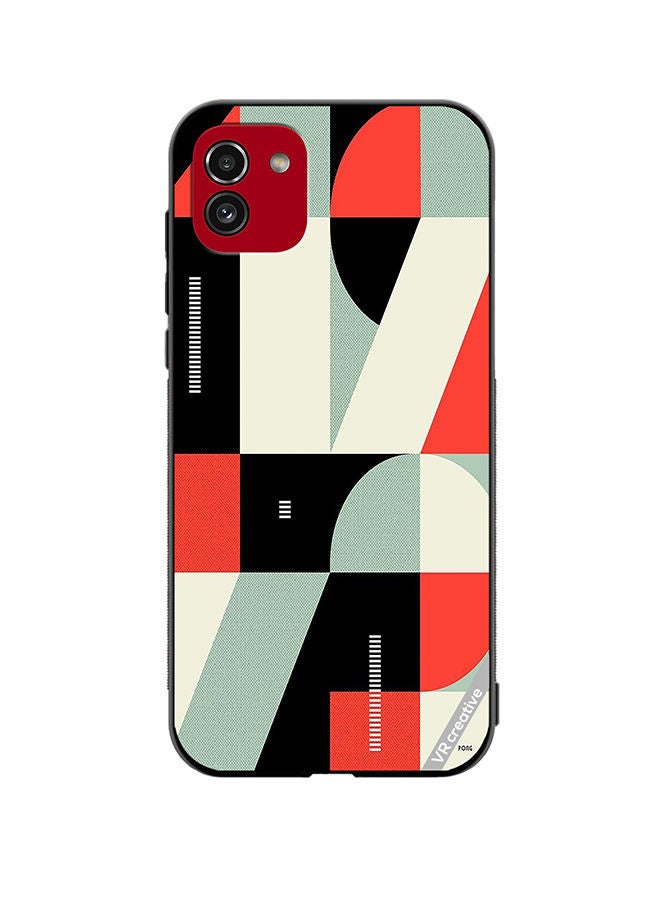 VR CREATIVE Protective Case Cover For Samsung Galaxy A03 Abstract Illustration Design Multicolour - Image 1