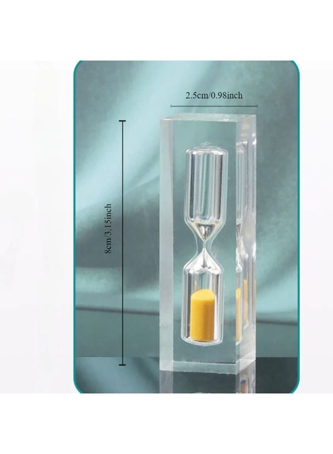 White Sand Timer 3 Minute Plastic Timepiece Home Decor Weatherproof - Image 5