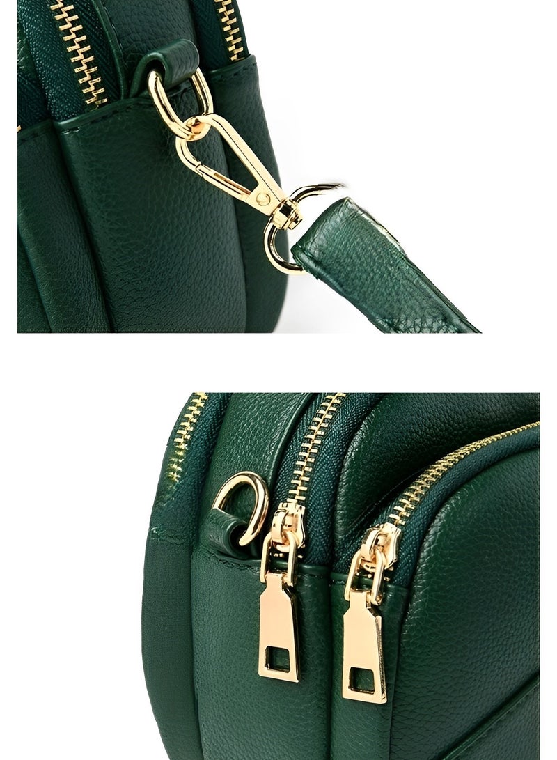 REOCLE Women's Crossbody Bags Small Purse Quilted Soft Leather Shoulder Bag Waterproof Handbags with Adjustable Wide Strap - Image 5