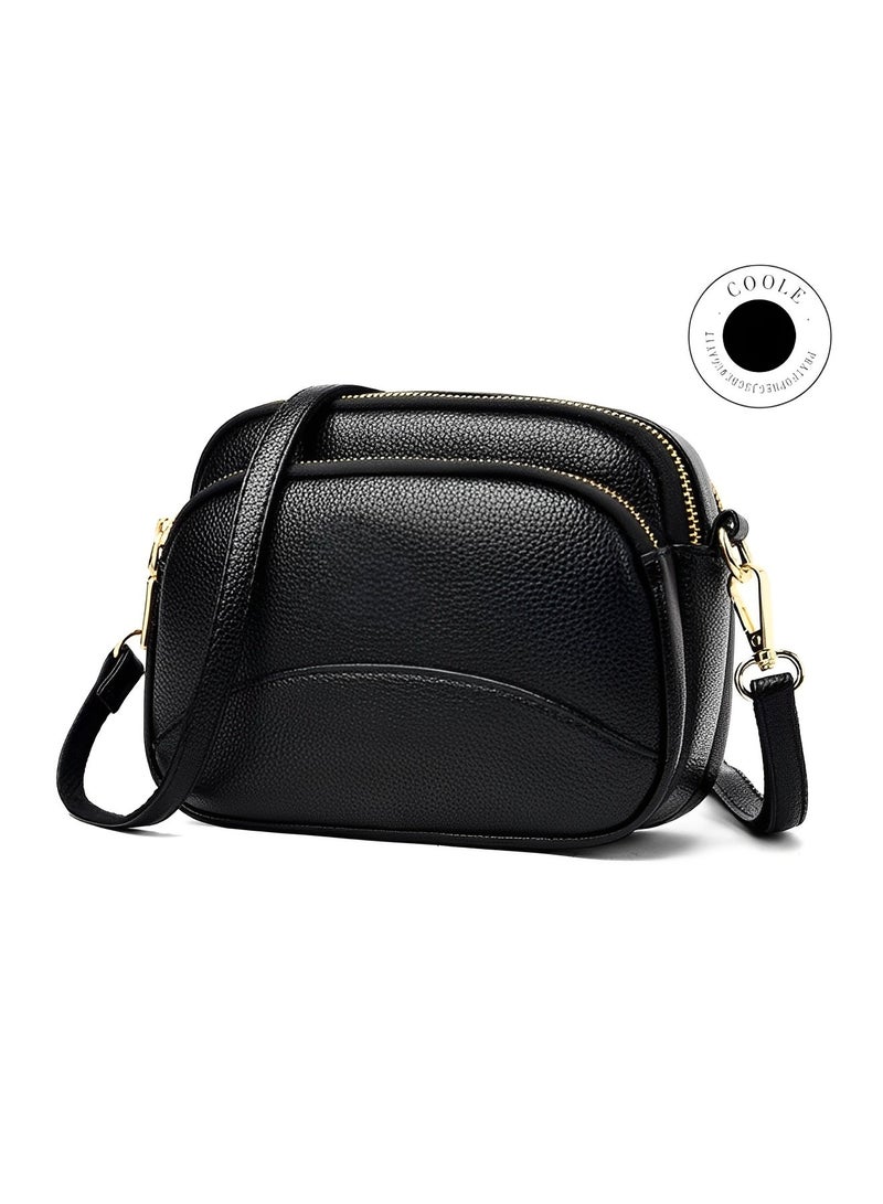 REOCLE Women's Crossbody Bags Small Purse Quilted Soft Leather Shoulder Bag Waterproof Handbags with Adjustable Wide Strap - Image 2