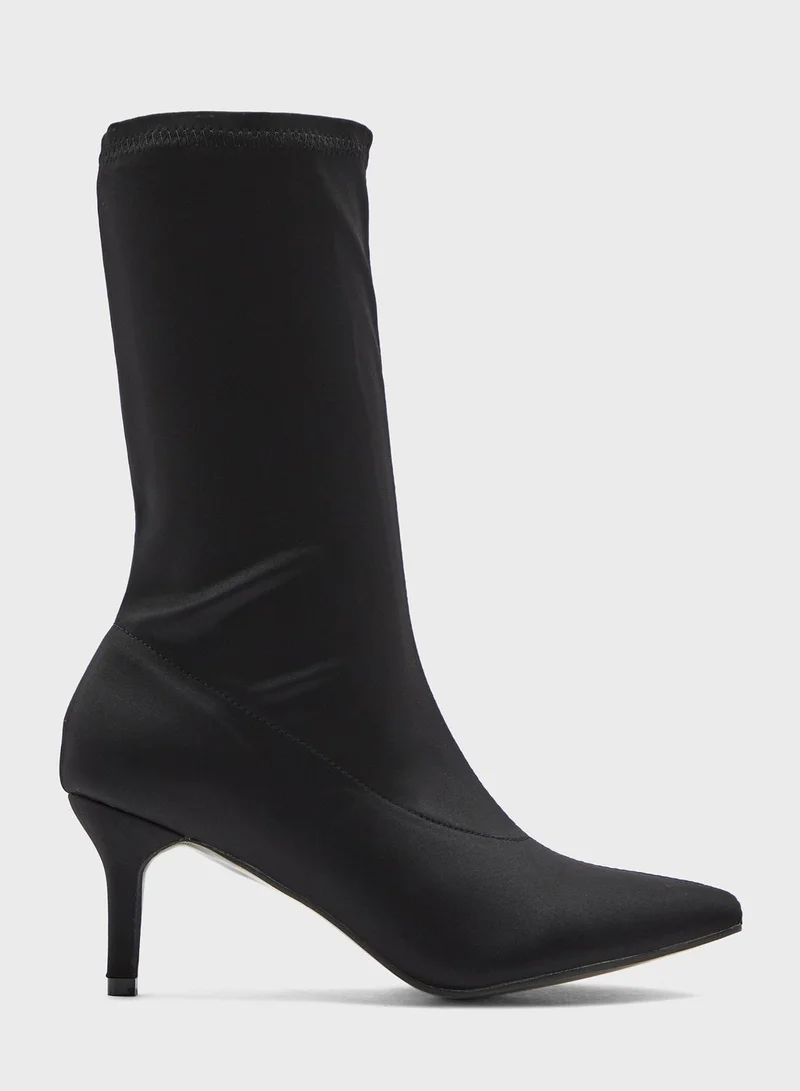Ginger Sock Style Pointed Boots