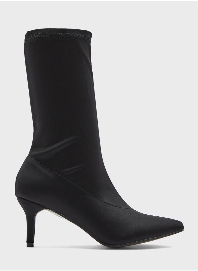 Ginger - Sock Style Pointed Boots - Image 1