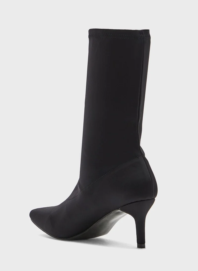 Ginger Sock Style Pointed Boots