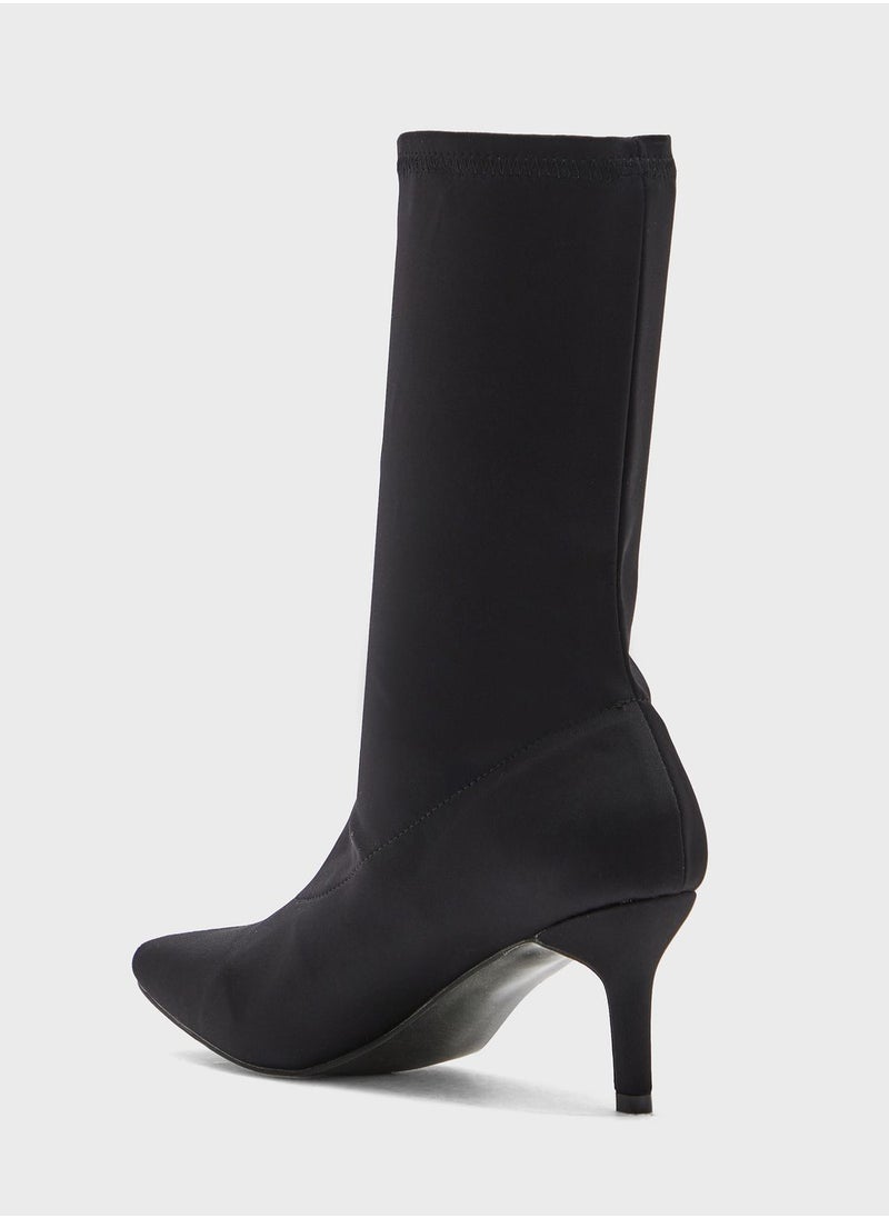 Ginger - Sock Style Pointed Boots - Image 1