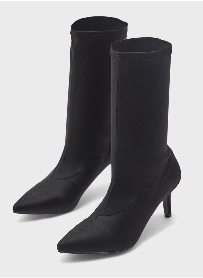 Ginger - Sock Style Pointed Boots - Image 1