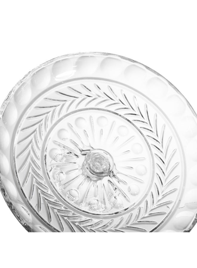Elegant Luxury Crystal Serving Plate on Stand – 21 cm Elegant Design to Elevate Your Table ✨ - Image 2