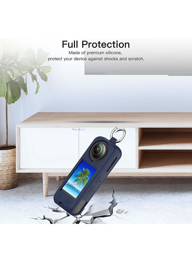 O Ozone Compatible Case for Insta360 X5 | Silicone Carrying Case  Anti-drop Protective Accessories Cover for Insta360 X5 Action Camera Accessories- Green - Image 3