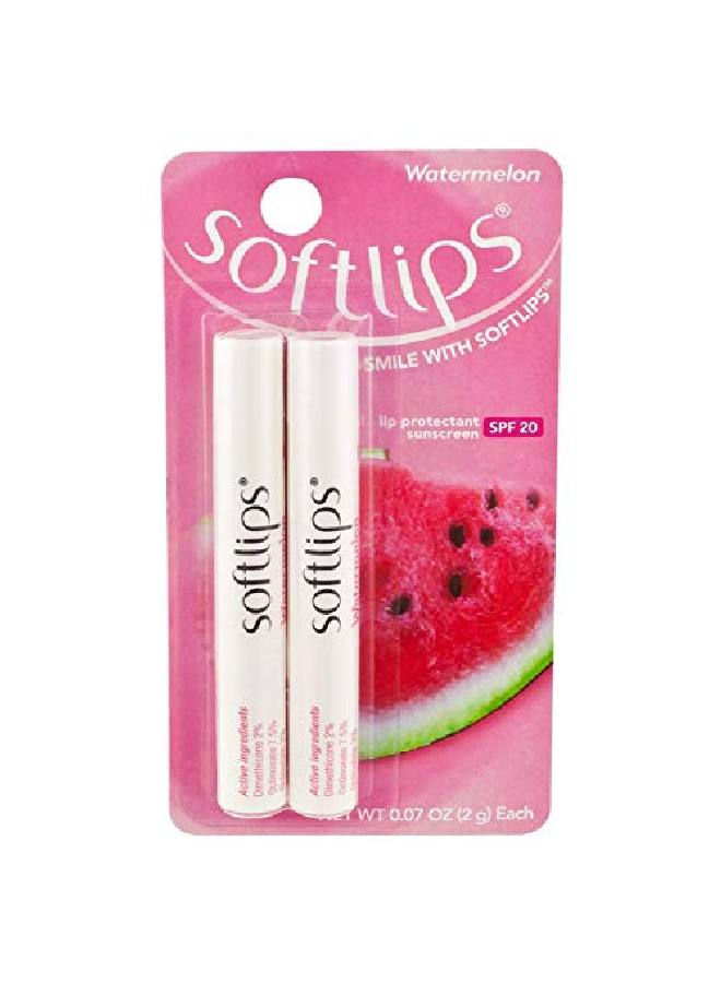 Softlips Lip Protectant SPF 20 Watermelon 0.07 Ounce - Image 1