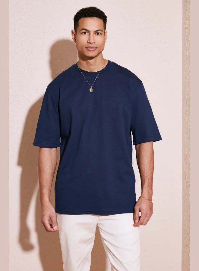 Buratti  Buratti Cotton Oversize Crew Neck Basic T Shirt Men's T SHIRT 5902365  | Best Price UAE