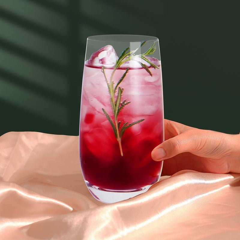 PrimeWorld 300 ml Router Smooth Glass for Water, Cold Drinks, Juice Glass, Cocktails, Milk, Soda, Mojito, Rocks Cognac Lassi Smoothies Spirit Glasses for Home Daily Uses - Image 2