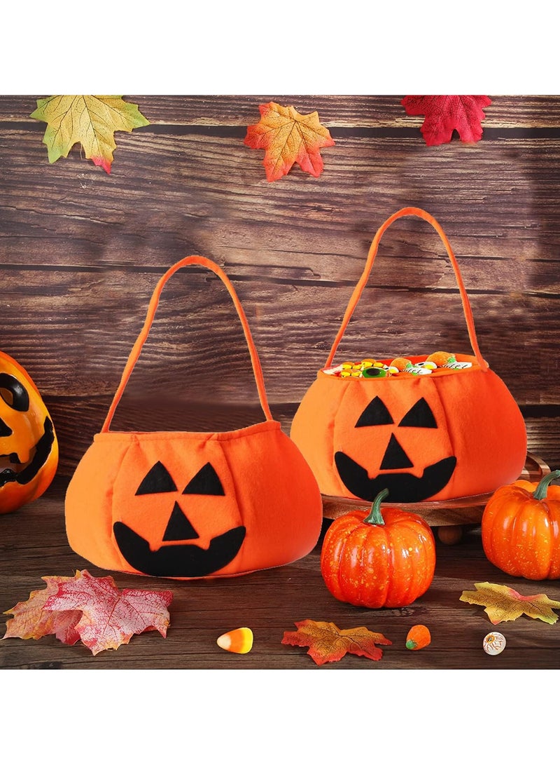 AUTOYSUR 4PCS Candy Bag, Children's Pumpkin Candy Bags, Goodies Gift Handbag, For Kids Party Flags College - Image 4