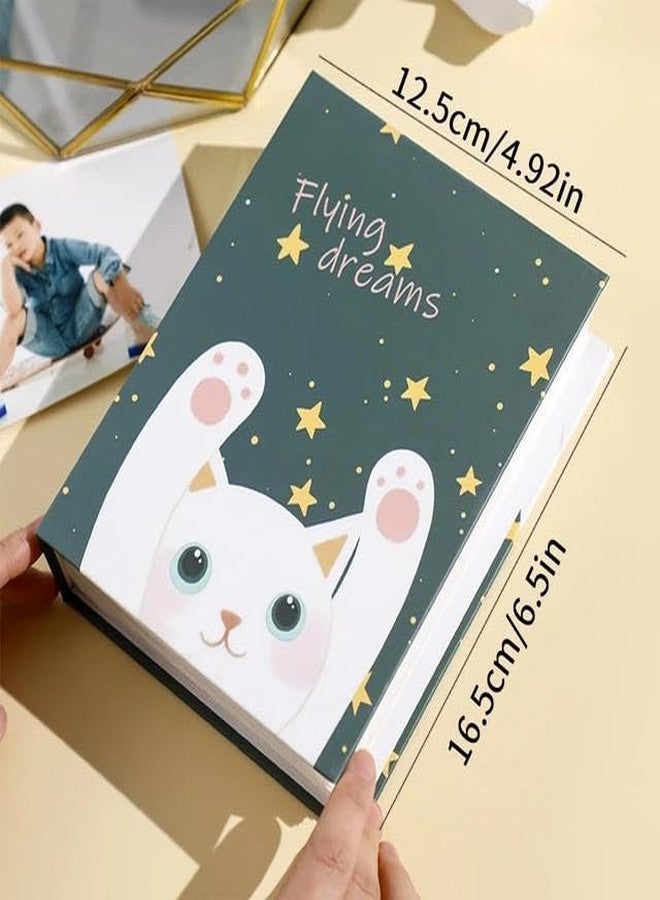 إيفن ألبوم صور، ألبوم لجمع الصور، مقاس 4 بوصة × 6 بوصة (10 × 15 سم)، ألبوم لجمع الصور مع تصميم ونقشة "أحلام طائرة" على الغلاف (100 صورة، أحلام طائرة، أخضر). - Image 3