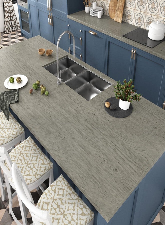 WESTICK Wood Grain Contact Paper Peel and Stick Wood Wallpaper for Cabinets Removable Rustic Wood Grain Contact Paper for Countertops Waterproof Furniture Drawers Liner Bathroom Walls 15.75" x 78" - Image 2