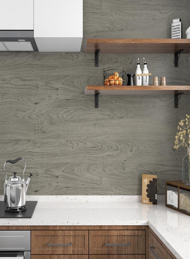 WESTICK Wood Grain Contact Paper Peel and Stick Wood Wallpaper for Cabinets Removable Rustic Wood Grain Contact Paper for Countertops Waterproof Furniture Drawers Liner Bathroom Walls 15.75" x 78" - Image 4