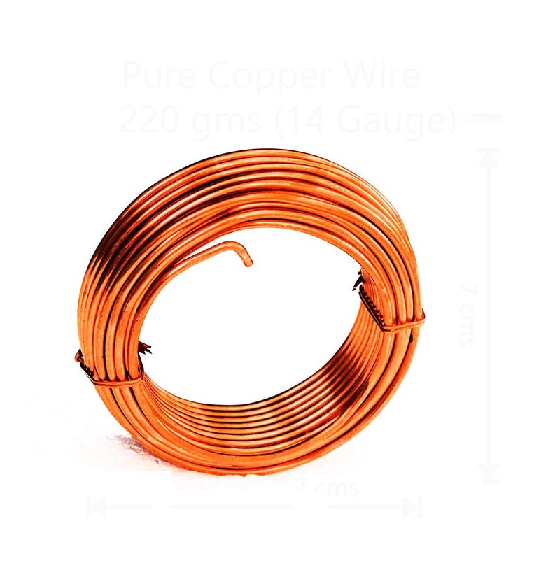 SWISSO Pure Copper Soft Wire Bare for Jewelry Making Hobby Craft Etc 220 GMS 14 Gauge