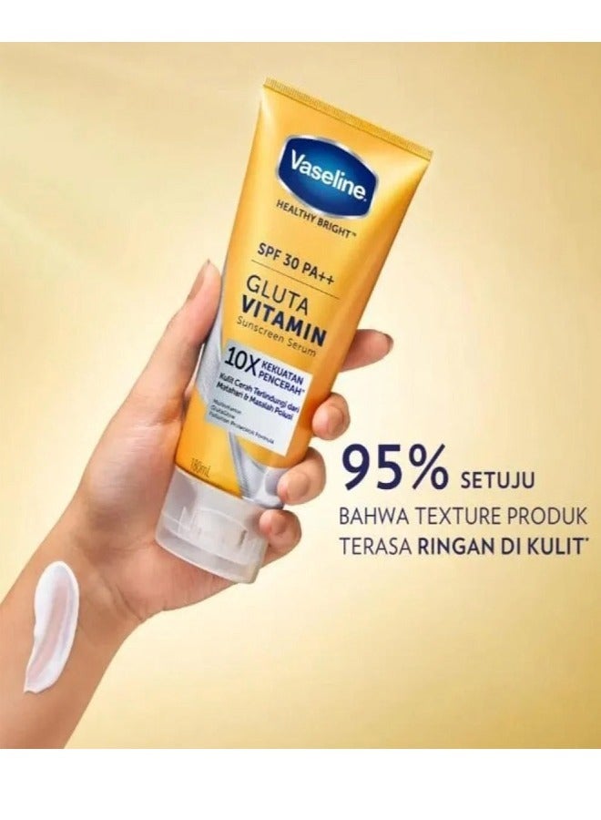 Vaseline Healthy Bright Hand Body Lotion SPF 30 Serum 180 ML - Image 2