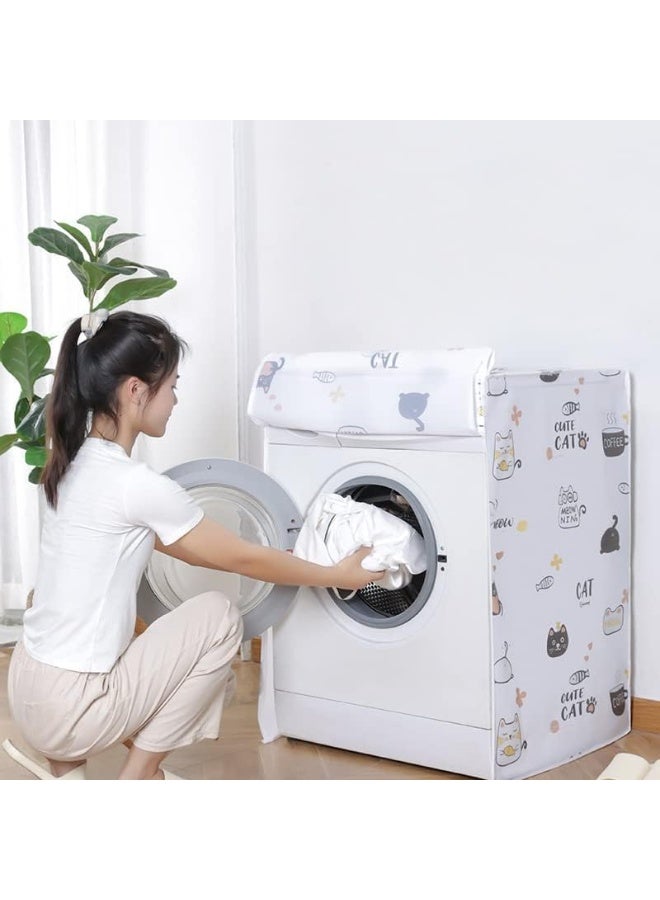 Front-loading washing machine cover - waterproof and dustproof, fits most washing machines and dryers, multiple shapes - Image 2